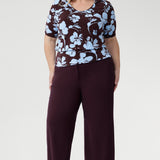 Cosi Top in Plum Dispersia