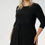 Crafted in a classic black hue, the fabric D-ring belt offers endless styling potential—ideal for office wear, weekend outfits, and everything in between. Proudly made in Australia, it’s the perfect finishing touch to elevate your work-to-weekend wardrobe with ease and sophistication.