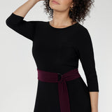 D Ring Belt in Claret