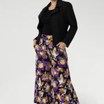 The extra-wide leg creates a flowing silhouette, while the cropped length and deep hemlines add modern flair. Designed with a double-layer pull-on waistband and functional side pockets with chic visible stitching, the Dany Culotte blends fashion and function seamlessly.