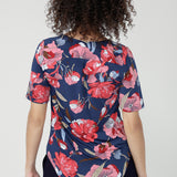 Daryl Top with Elbow Sleeve in Perfect Peony