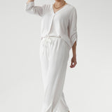 Devin Drawstring Pant Vanilla