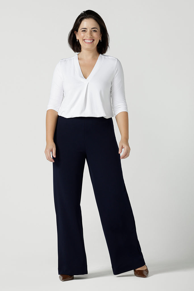 Indi Tall Pant in Navy, Leina and Fleur