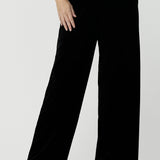 Deni Pant in Black Velour