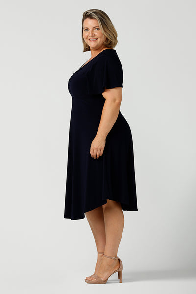 Edie Dress in Navy