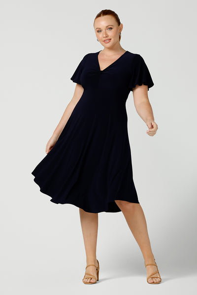 Edie Dress in Navy