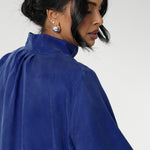 Workwear shirt features a collared V-neckline, cuffed sleeves and shirttail hemline that sits longer at the back. Woman's workwear clothing proudly made in Australia in sizes 8-24.