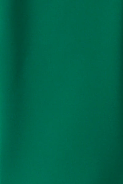 Swatch of emerald green ponte jersey used by Australian and New Zealand women's clothing brand, Leina & Fleur to make luxury quality jackets and pants..