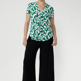 Emily Top in Jade Charm