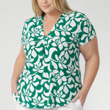 Emily Top in Jade Charm