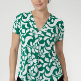 Emily Top in Jade Charm