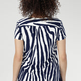 Emily Top in Navy Ripple