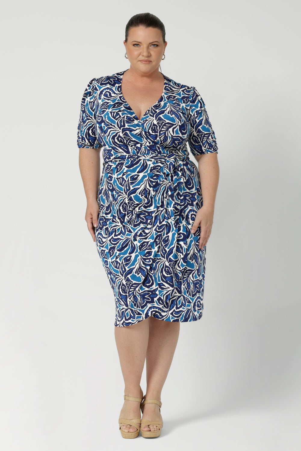 Available in sizes 8-24, the Emori Wrap Dress is designed to fit and flatter most body types, staying true to Leina & Fleur's commitment to creating garments that fit and feel amazing for all woman.