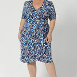 The Emori Wrap Dress is designed to fit and flatter most body types, staying true to Leina & Fleur's commitment to creating garments that feel amazing to wear. Wrap dresses with extended waist ties are an ideal pie for many body types as it provides customisable fit. Available in sizes 8-24.