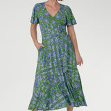 Esme Dress in Summer Seahorse Bamboo
