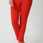 These workwear pants from Leina & Fleur are a stylish yet professional choice for any wardrobe. Crafted with thoughtful consideration and care, they feature a flattering mid-rise waist with a waistband equipped with belt loops, allowing for versatile styling. 