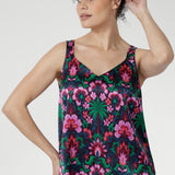 Ezra Cami in Garden Fantasia Stretch Silk