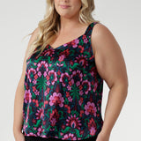 Ezra Cami in Garden Fantasia Stretch Silk