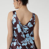 Ezra Cami in Plum Dispersia Stretch Silk