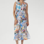 This lightweight midi dress is perfect for summer getaways, evenings, and warm-weather ease. Available in sizes 8-24. Australian made.