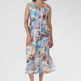 This lightweight midi dress is perfect for summer getaways, evenings, and warm-weather ease. Available in sizes 8-24. Australian made.