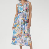 This lightweight midi dress is perfect for summer getaways, evenings, and warm-weather ease. Available in sizes 8-24. Australian made.