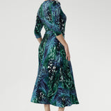 Fiona Wrap Dress in Cosmic Animal