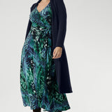 Fiona Wrap Dress in Cosmic Animal