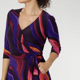 Designed for versatility, the Fiona Wrap Dress transitions effortlessly from workdays to weekends, making it a go-to for women seeking flattering, feminine silhouettes with everyday ease. Proudly designed and made in Australia, the Fiona Dress in Jupiter is available in inclusive sizes 8–24, celebrating beauty in all forms.