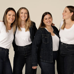 ethical, sustainable and tailored denim to fit women in sizes 8 to 24 - L&F Denim jeans and jackets
