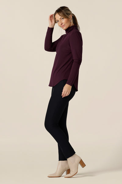Hansel Top in Mulberry Bamboo