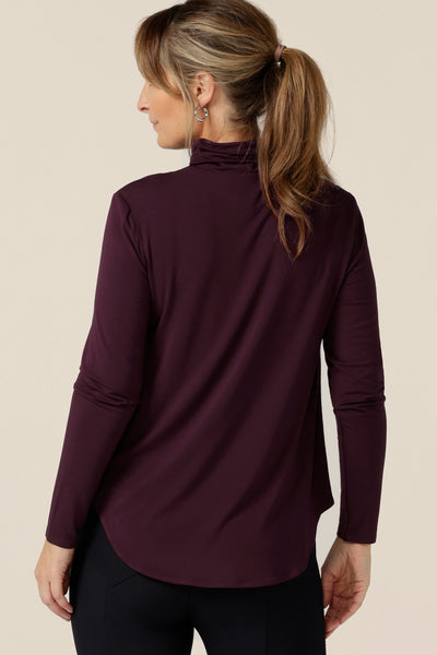 Hansel Top in Mulberry Bamboo