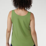 Smooth, lightweight, and easy on the body, it features a streamlined silhouette with bust darts and the option to wear it as a boat-neck or V-neck.