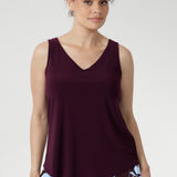 Harlee Reversible Cami in Claret