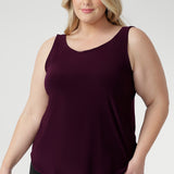 Harlee Reversible Cami in Claret