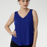 Harlee Reversible Cami in Cobalt Bamboo