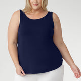 Harlee Reversible Cami in French Navy Bamboo