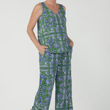 Harlee Reversible Cami in Summer Seahorse Bamboo