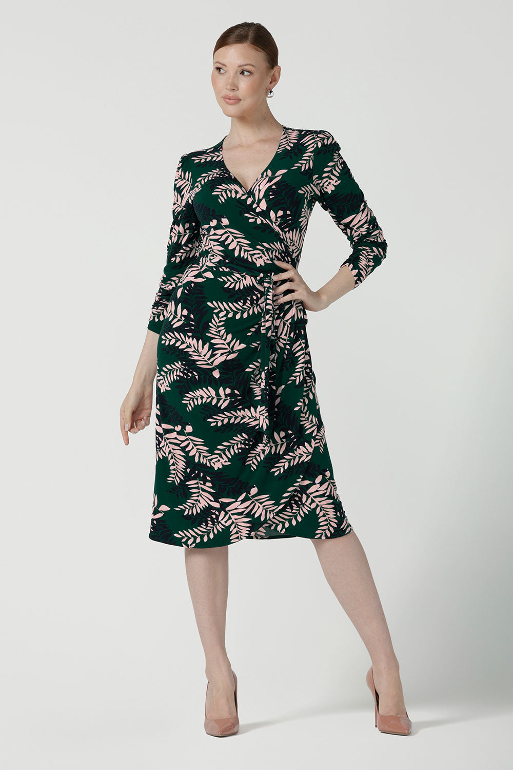 Heather Dress in Alpine Fern