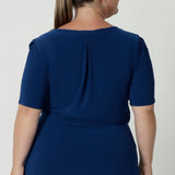 A centre-back tailored tuck enhances the fit, adding structure and a flattering silhouette. The dress also features subtle stretch at the waist, creating a smooth, defined shape that flatters your figure. Designed for women’s professional fashion, the Imelda Dress is your go-to for effortless style and comfort. Available in sizes 8-24.