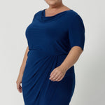 Available in sizes 8-24 and exclusively online at Leina & Fleur, the Imelda Dress is a stylish and comfortable choice for any professional setting. Whether you’re attending meetings, working from the office, or dressing for a business event, this dress will keep you looking chic and confident. Designed for women’s professional fashion, the Imelda Dress is your go-to for effortless style and comfort. Can be easily paired with blazers and jackets for corporate styling. 