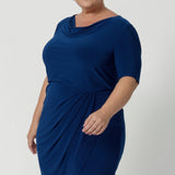 Available in sizes 8-24 and exclusively online at Leina & Fleur, the Imelda Dress is a stylish and comfortable choice for any professional setting. Whether you’re attending meetings, working from the office, or dressing for a business event, this dress will keep you looking chic and confident. Designed for women’s professional fashion, the Imelda Dress is your go-to for effortless style and comfort. Can be easily paired with blazers and jackets for corporate styling. 