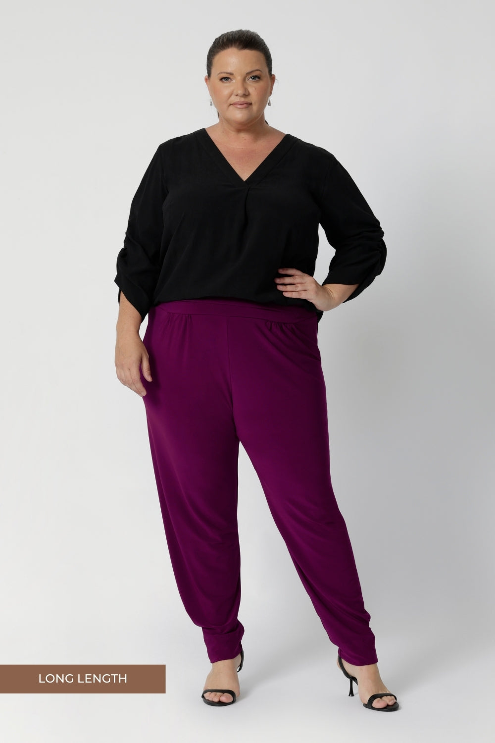 These easy care pants are designed to flatter all body shapes, providing a versatile, stylish solution for everything from casual weekends to more polished work looks. Available in sizes 8-24.