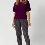 Designed to be so comfortable, you'll likely want to pick up more than one pair, this pant pairs effortlessly with everything, including blazers for seamless weekend-to-work styling. Printed women's pants come in size 8-24 with 2 different heights, it suits various body types and preferences.