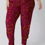 Featuring a relaxed drop-crotch detail for a laid-back, modern vibe, this pant offers plenty of room for movement, while the stretchy fabric ensures it moves with you for all-day comfort. The pull-on style makes it super easy to slip on and off, combining convenience with chic, bohemian flair. Whether you're strolling through a weekend market or lounging by the beach, this pant will keep you cool, comfortable, and stylish all season long.