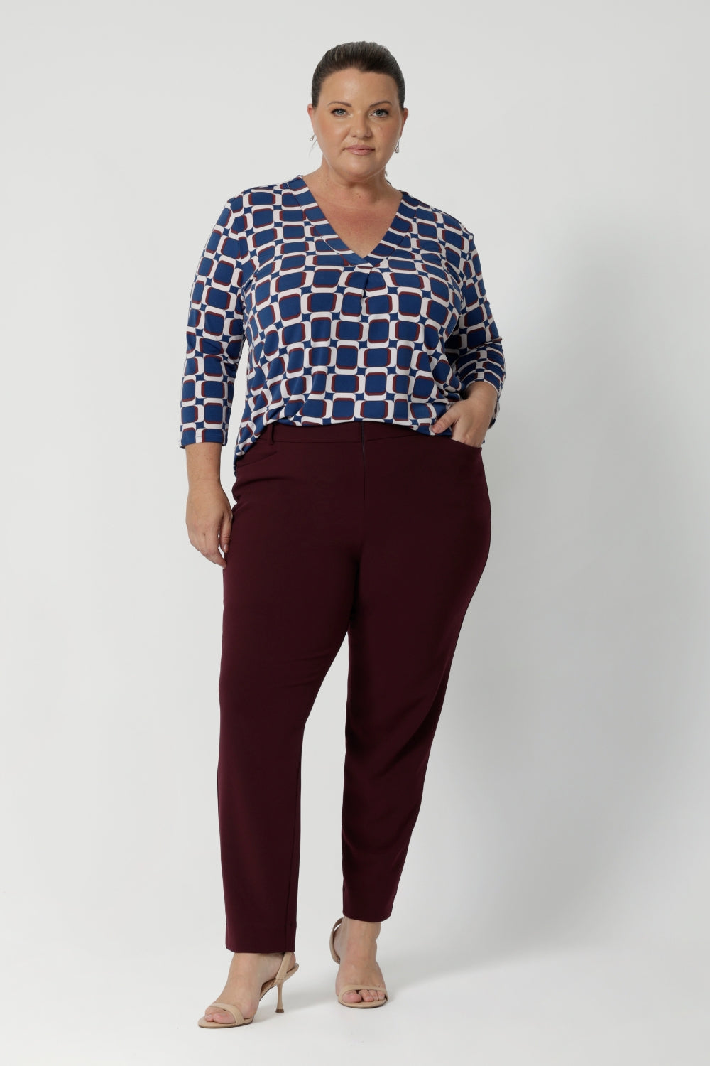 Whether you're dressing for a busy day at the office or a relaxed weekend outing, the Jaime Top delivers timeless style, comfort, and sophistication. Available exclusively online at Leina & Fleur, this top is a must-have for any woman looking for versatile and high-quality work-to-weekend fashion.