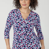 Jaime Top in Mauve Bubbles