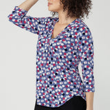 Jaime Top in Mauve Bubbles