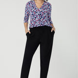 Jaime Top in Mauve Bubbles