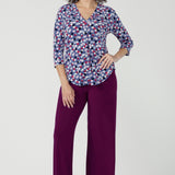 Jaime Top in Mauve Bubbles